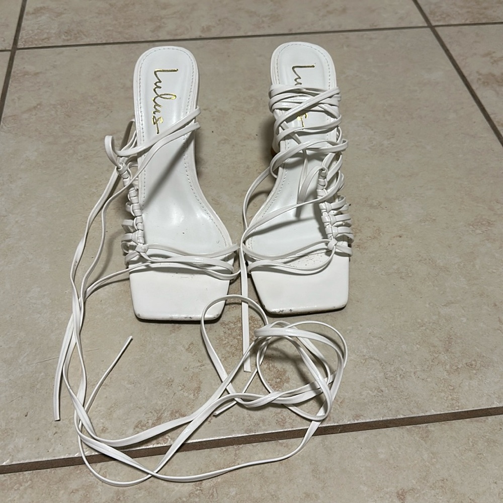 Lulus white heels